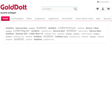 Tablet Screenshot of golddott-shop.de